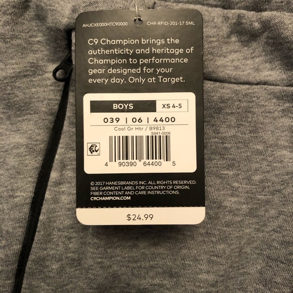 Boys Champion C9 gray athletic pants - Picture 5 of 5